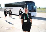 26 June 2025; Republic of Ireland head coach Carla Ward before the women's international friendly match between the USA and Republic of Ireland at Dick’s Sporting Goods Park in Commerce City, Colorado, USA. Photo by Stephen McCarthy/Sportsfile