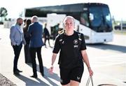 26 June 2025; Republic of Ireland goalkeeper Courtney Brosnan arrives before the women's international friendly match between the USA and Republic of Ireland at Dick’s Sporting Goods Park in Commerce City, Colorado, USA. Photo by Stephen McCarthy/Sportsfile
