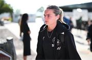 26 June 2025; Saoirse Noonan of Republic of Ireland arrives before the women's international friendly match between the USA and Republic of Ireland at Dick’s Sporting Goods Park in Commerce City, Colorado, USA. Photo by Stephen McCarthy/Sportsfile