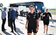 26 June 2025; Caitlin Hayes of Republic of Ireland arrives before the women's international friendly match between the USA and Republic of Ireland at Dick’s Sporting Goods Park in Commerce City, Colorado, USA. Photo by Stephen McCarthy/Sportsfile