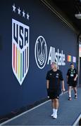 26 June 2025; Republic of Ireland head coach Carla Ward before the women's international friendly match between the USA and Republic of Ireland at Dick’s Sporting Goods Park in Commerce City, Colorado, USA. Photo by Stephen McCarthy/Sportsfile