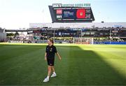 26 June 2025; Republic of Ireland goalkeeper Sophie Whitehouse before the women's international friendly match between the USA and Republic of Ireland at Dick’s Sporting Goods Park in Commerce City, Colorado, USA. Photo by Stephen McCarthy/Sportsfile