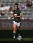 26 June 2025; Chloe Mustaki of Republic of Ireland before the women's international friendly match between the USA and Republic of Ireland at Dick’s Sporting Goods Park in Commerce City, Colorado, USA. Photo by Stephen McCarthy/Sportsfile