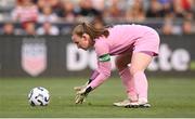 26 June 2025; Republic of Ireland goalkeeper Courtney Brosnan makes a save during the women's international friendly match between the USA and Republic of Ireland at Dick’s Sporting Goods Park in Commerce City, Colorado, USA. Photo by Stephen McCarthy/Sportsfile