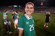 26 June 2025; Erin Healy of Republic of Ireland after the women's international friendly match between the USA and Republic of Ireland at Dick’s Sporting Goods Park in Commerce City, Colorado, USA. Photo by Stephen McCarthy/Sportsfile