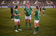 26 June 2025; Republic of Ireland players, from left, Tyler Toland, Caitlin Hayes and Ellen Molloy after the women's international friendly match between the USA and Republic of Ireland at Dick’s Sporting Goods Park in Commerce City, Colorado, USA. Photo by Stephen McCarthy/Sportsfile