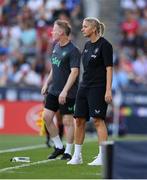 26 June 2025; Republic of Ireland head coach Carla Ward during the women's international friendly match between the USA and Republic of Ireland at Dick’s Sporting Goods Park in Commerce City, Colorado, USA. Photo by Stephen McCarthy/Sportsfile