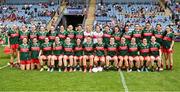 21 June 2025; The Mayo squad before the TG4 All-Ireland Ladies Football Senior Championship Round 2 match between Mayo and Cork at Hastings Insurance MacHale Park in Castlebar, Mayo. Photo by Piaras Ó Mídheach/Sportsfile