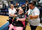 27 June 2025; Louise Cashel during the Fitness Inclusion Games by IWA at the Sport Ireland Indoor Arena on the National Sports Campus in Dublin. Photo by David Fitzgerald/Sportsfile