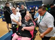 27 June 2025; Competitors during the Fitness Inclusion Games by IWA at the Sport Ireland Indoor Arena on the National Sports Campus in Dublin. Photo by David Fitzgerald/Sportsfile