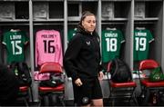 26 June 2025; Lucy Quinn of Republic of Ireland before the women's international friendly match between the USA and Republic of Ireland at Dick’s Sporting Goods Park in Commerce City, Colorado, USA. Photo by Stephen McCarthy/Sportsfile