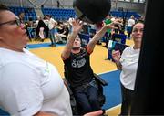 27 June 2025; Competitors during the Fitness Inclusion Games by IWA at the Sport Ireland Indoor Arena on the National Sports Campus in Dublin. Photo by David Fitzgerald/Sportsfile