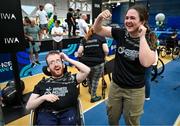 27 June 2025; Competitors during the Fitness Inclusion Games by IWA at the Sport Ireland Indoor Arena on the National Sports Campus in Dublin. Photo by David Fitzgerald/Sportsfile