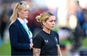 26 June 2025; Denise O’Sullivan of Republic of Ireland before the women's international friendly match between the USA and Republic of Ireland at Dick’s Sporting Goods Park in Commerce City, Colorado, USA. Photo by Stephen McCarthy/Sportsfile