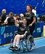 27 June 2025; Competitors during the Fitness Inclusion Games by IWA at the Sport Ireland Indoor Arena on the National Sports Campus in Dublin. Photo by David Fitzgerald/Sportsfile