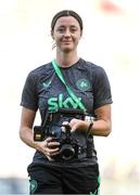 26 June 2025; Republic of Ireland video creator Danielle Murray during the women's international friendly match between the USA and Republic of Ireland at Dick’s Sporting Goods Park in Commerce City, Colorado, USA. Photo by Stephen McCarthy/Sportsfile
