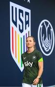 26 June 2025; Kyra Carusa of Republic of Ireland before the women's international friendly match between the USA and Republic of Ireland at Dick’s Sporting Goods Park in Commerce City, Colorado, USA. Photo by Stephen McCarthy/Sportsfile