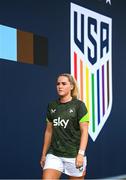 26 June 2025; Jessie Stapleton of Republic of Ireland before the women's international friendly match between the USA and Republic of Ireland at Dick’s Sporting Goods Park in Commerce City, Colorado, USA. Photo by Stephen McCarthy/Sportsfile