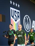 26 June 2025; Izzy Atkinson of Republic of Ireland before the women's international friendly match between the USA and Republic of Ireland at Dick’s Sporting Goods Park in Commerce City, Colorado, USA. Photo by Stephen McCarthy/Sportsfile