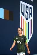 26 June 2025; Marissa Sheva of Republic of Ireland before the women's international friendly match between the USA and Republic of Ireland at Dick’s Sporting Goods Park in Commerce City, Colorado, USA. Photo by Stephen McCarthy/Sportsfile