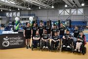 27 June 2025; Competitors before the Fitness Inclusion Games by IWA at the Sport Ireland Indoor Arena on the National Sports Campus in Dublin. Photo by David Fitzgerald/Sportsfile
