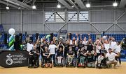 27 June 2025; Competitors before the Fitness Inclusion Games by IWA at the Sport Ireland Indoor Arena on the National Sports Campus in Dublin. Photo by David Fitzgerald/Sportsfile