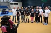 27 June 2025; Competitors before the Fitness Inclusion Games by IWA at the Sport Ireland Indoor Arena on the National Sports Campus in Dublin. Photo by David Fitzgerald/Sportsfile