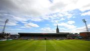 27 June 2025; A general view of the pitch and stadium before the SSE Airtricity Men's Premier Division match between Bohemians and Sligo Rovers at Dalymount Park in Dublin. Photo by Seb Daly/Sportsfile