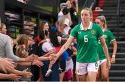 26 June 2025; Megan Connolly of Republic of Ireland during the women's international friendly match between the USA and Republic of Ireland at Dick’s Sporting Goods Park in Commerce City, Colorado, USA. Photo by Stephen McCarthy/Sportsfile