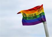27 June 2025; A general view of a corner flag before the SSE Airtricity Men's Premier Division match between Shamrock Rovers and Waterford at Tallaght Stadium in Dublin. Photo by Thomas Flinkow/Sportsfile