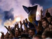 27 June 2025; Waterford supporters during the SSE Airtricity Men's Premier Division match between Shamrock Rovers and Waterford at Tallaght Stadium in Dublin. Photo by Thomas Flinkow/Sportsfile