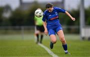 27 June 2025; Rebecca Kavanagh of Newbridge Town during the Sports Direct Women's FAI Cup first round match between Newbridge Town and Whitehall at Greenogue Park in Dublin. Photo by Stephen Marken/Sportsfile