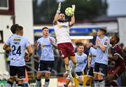 27 June 2025; Shelbourne goalkeeper Conor Kearns during the SSE Airtricity Men's Premier Division match between Galway United and Shelbourne at Eamonn Deacy Park in Galway. Photo by Piaras Ó Mídheach/Sportsfile