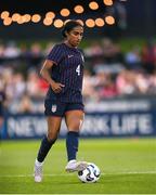 26 June 2025; Naomi Girma of United States during the women's international friendly match between the USA and Republic of Ireland at Dick’s Sporting Goods Park in Commerce City, Colorado, USA. Photo by Stephen McCarthy/Sportsfile