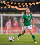 26 June 2025; Kyra Carusa of Republic of Ireland during the women's international friendly match between the USA and Republic of Ireland at Dick’s Sporting Goods Park in Commerce City, Colorado, USA. Photo by Stephen McCarthy/Sportsfile
