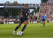 26 June 2025; Naomi Girma of United States during the women's international friendly match between the USA and Republic of Ireland at Dick’s Sporting Goods Park in Commerce City, Colorado, USA. Photo by Stephen McCarthy/Sportsfile