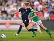 26 June 2025; Emily Sonnett of United States during the women's international friendly match between the USA and Republic of Ireland at Dick’s Sporting Goods Park in Commerce City, Colorado, USA. Photo by Stephen McCarthy/Sportsfile