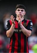 27 June 2025; James Clarke of Bohemians after the SSE Airtricity Men's Premier Division match between Bohemians and Sligo Rovers at Dalymount Park in Dublin. Photo by Seb Daly/Sportsfile