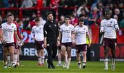 27 June 2025; Sligo Rovers manager John Russell and his players after the SSE Airtricity Men's Premier Division match between Bohemians and Sligo Rovers at Dalymount Park in Dublin. Photo by Seb Daly/Sportsfile