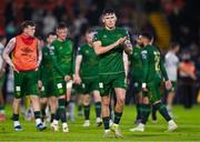 27 June 2025; Joe Redmond of St Patrick's Athletic applauds supporters after the SSE Airtricity Men's Premier Division match between Cork City and St Patrick's Athletic at Turner's Cross in Cork. Photo by Brendan Moran/Sportsfile