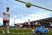 27 June 2025; Sligo Rovers players react after conceding a goal in additional time during the SSE Airtricity Men's Premier Division match between Bohemians and Sligo Rovers at Dalymount Park in Dublin. Photo by Seb Daly/Sportsfile