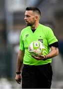 27 June 2025; Referee Declan Toland during the SSE Airtricity Men's Premier Division match between Bohemians and Sligo Rovers at Dalymount Park in Dublin. Photo by Seb Daly/Sportsfile