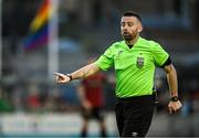 27 June 2025; Referee Declan Toland during the SSE Airtricity Men's Premier Division match between Bohemians and Sligo Rovers at Dalymount Park in Dublin. Photo by Seb Daly/Sportsfile