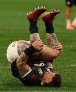 28 June 2025; Andrew Porter of British & Irish Lions warms up before the tour match between Western Force and the British & Irish Lions at Optus Stadium in Perth, Australia. Photo by Steve Christo/Sportsfile