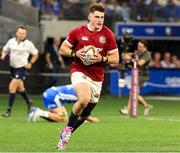 28 June 2025; Dan Sheehan of British & Irish Lions runs through to score his side's first try during the tour match between Western Force and the British & Irish Lions at Optus Stadium in Perth, Australia. Photo by Steve Christo/Sportsfile
