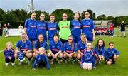 27 June 2025; The Newbridge Town team before the Sports Direct Women's FAI Cup first round match between Newbridge Town and Whitehall at Greenogue Park in Dublin. Photo by Stephen Marken/Sportsfile
