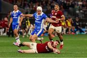 28 June 2025; Garry Ringrose of British & Irish Lions gathers possession during the tour match between Western Force and the British & Irish Lions at Optus Stadium in Perth, Australia. Photo by Steve Christo/Sportsfile