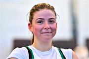 28 June 2025; Sadhbh Ní Laoghaire of Ireland after the PR3 Mixed Double Sculls Final during the 2025 World Rowing Cup at Rotsee in Lucerne, Switzerland. Photo by Benedict Tufnell/Sportsfile
