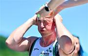 28 June 2025; Tiarnán O'Donnell of Ireland cools down after the PR3 Mixed Double Sculls Final during the 2025 World Rowing Cup at Rotsee in Lucerne, Switzerland. Photo by Benedict Tufnell/Sportsfile