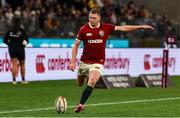 28 June 2025; Finn Russell of British & Irish Lions kicks a conversion during the tour match between Western Force and the British & Irish Lions at Optus Stadium in Perth, Australia. Photo by Steve Christo/Sportsfile